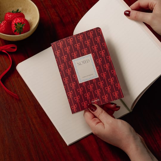 Papier Checkerboard & Bows Softcover Lined Notebook Set